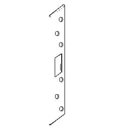Heat Wave 2-SDS-8-BP 8 in. Brass Plated Security Door Strike HE3468206